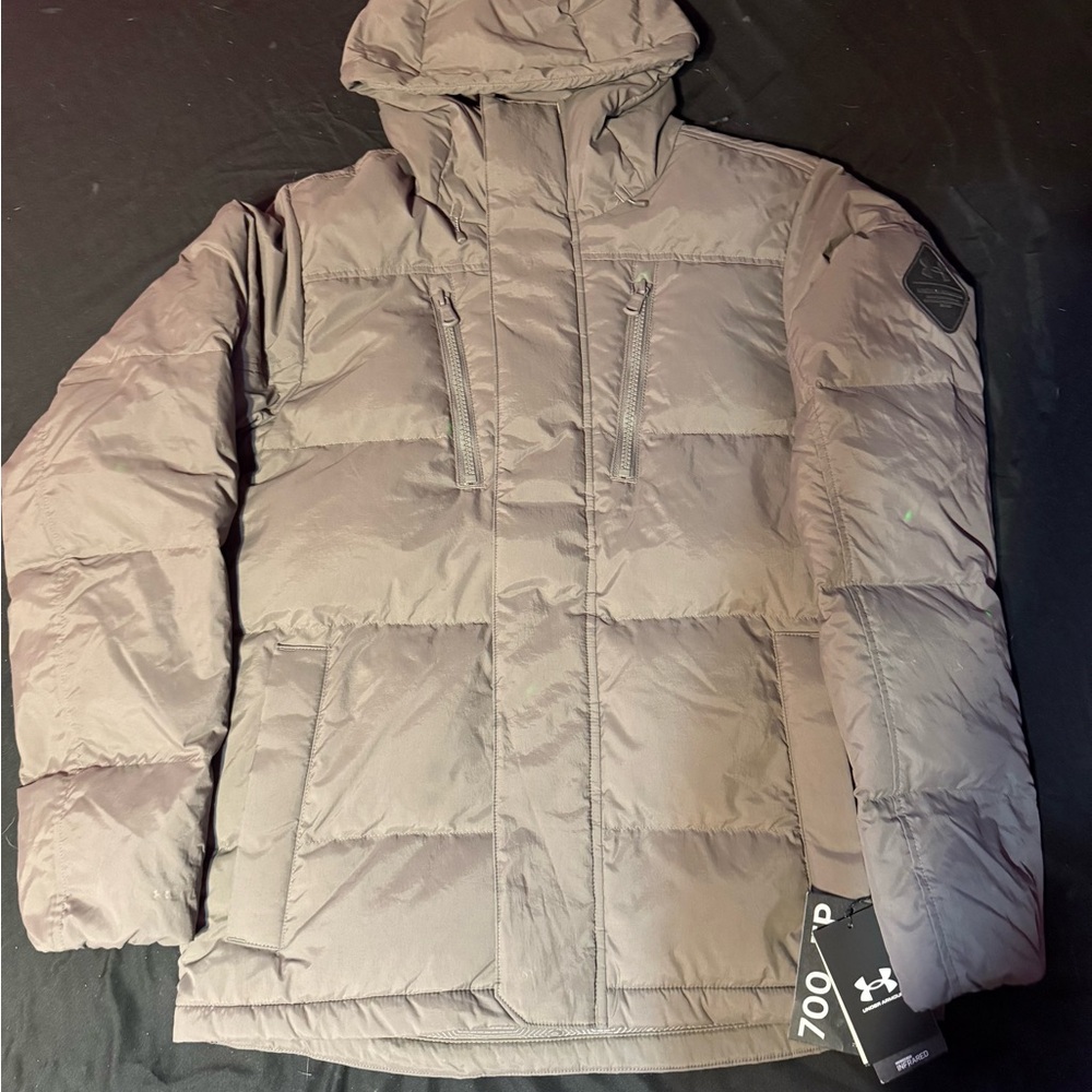 Under Armour grey winter puffer jacket - Picture 2 of 4